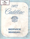 1977 Cadillac Shop Service Repair Manual