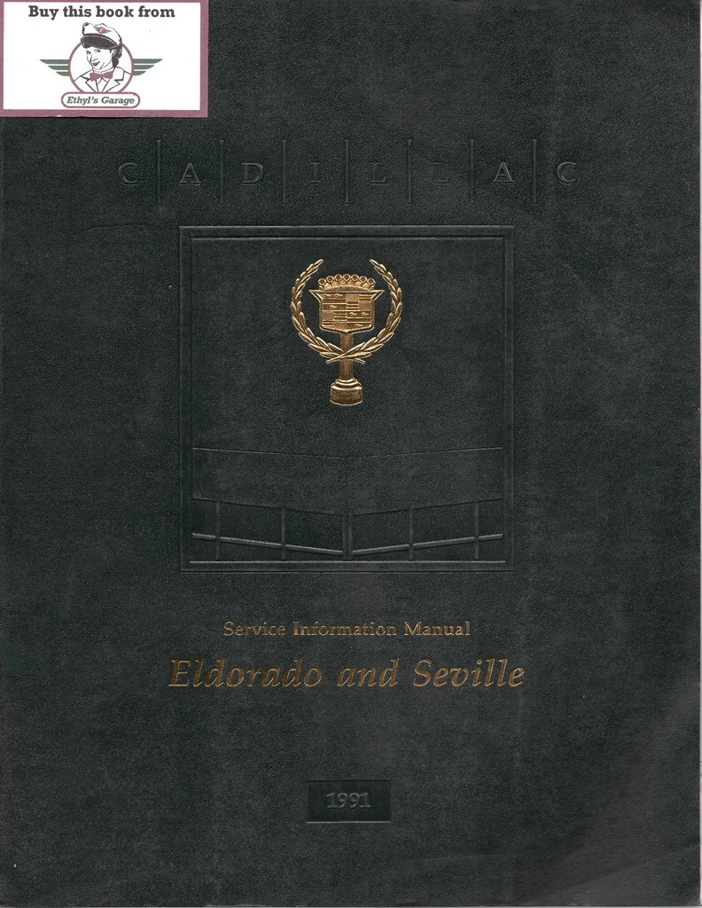 1991 Cadillac Eldorado/Seville Shop Service Repair Manual