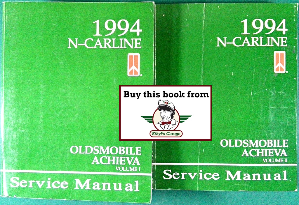 1994 Oldsmobile Achieva OEM Shop Service Repair Maintenance Manual 2 Vol Set