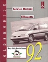 1992 Oldsmobile Silhouette OEM Shop Service Repair Maintenance Manual