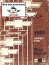 1985 Chevrolet Astro M Van Service Shop Repair Manual