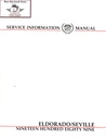 1989 Cadillac Eldorado and Seville OEM Shop Service Repair Manual