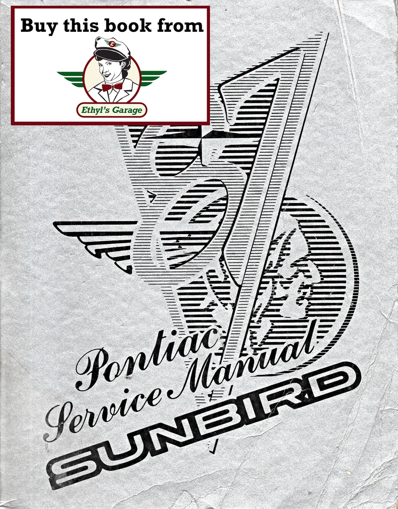 1987 Pontiac Sunbird Factory OEM Repair Shop Service Manual