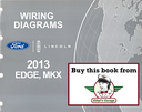 2013 Ford Edge Lincoln MKX Electrical Wiring Diagrams Shop Service Repair Manual