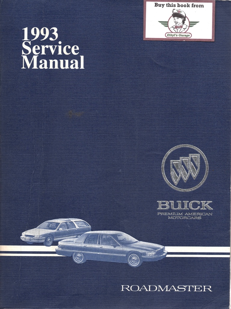 1993 Buick Roadmaster Factory OEM Shop Service Repair Manual