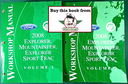 2008 Ford Explorer, Explorer Sport Trac & Mercury Mountaineer Original OEM Factory Shop Service Workshop Manual Set