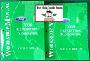 2008 Ford Expedition & Lincoln Navigator Original OEM Factory Shop Service Workshop Manual Set