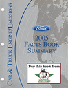 2005 Ford Car and Truck Engine/Emissions Facts Book Summary Manual