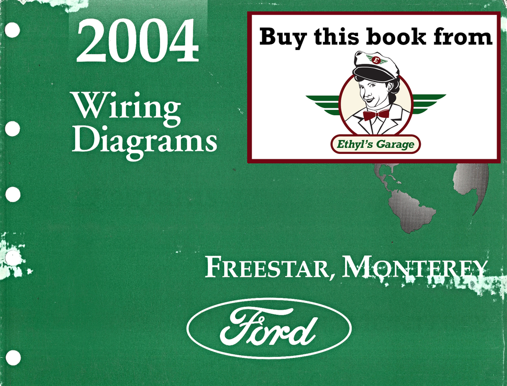 2004 Ford Freestar, Mercury Monterey Electrical Wiring Diagrams Manual