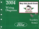 2004 Ford Taurus, Mercury Sable Electrical Wiring Diagrams Manual
