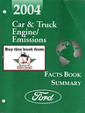 2004 Ford Car and Truck Engine/Emissions Facts Book Summary Manual