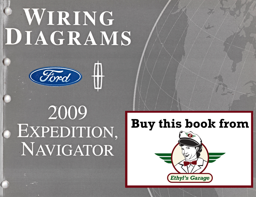 2009 Ford Expedition, Lincoln Navigator Factory Electrical Wiring Diagrams Manual