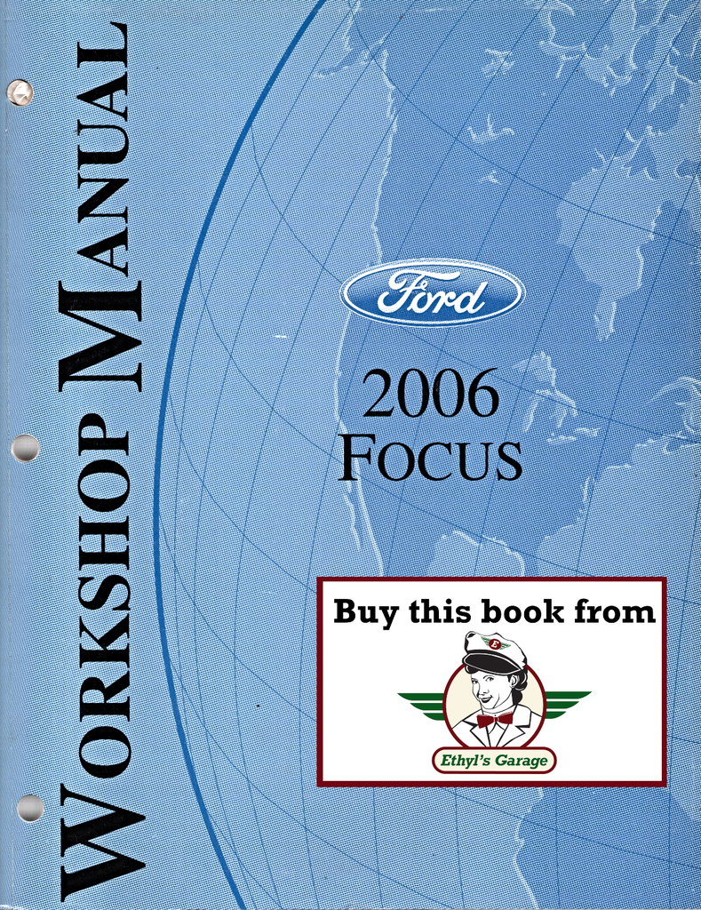 2006 Ford Focus Factory Workshop Service Manual