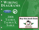 2008 Ford Taurus, Taurus X, Mercury Sable Factory Electrical Wiring Diagrams Manual