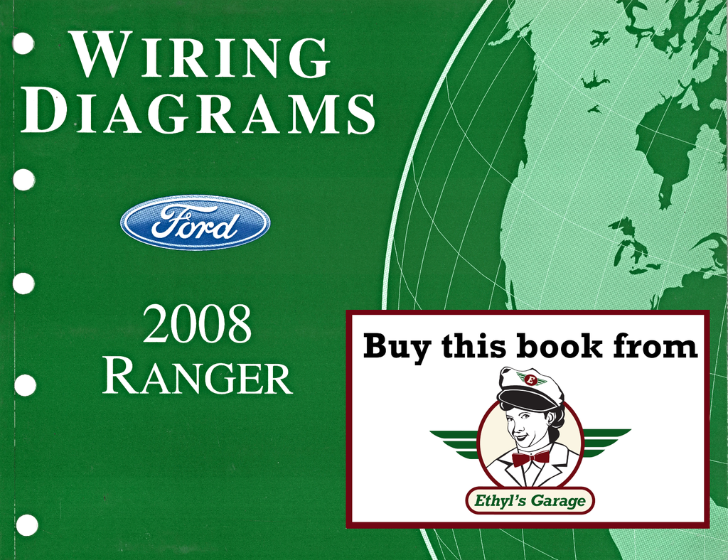 2008 Ford Ranger Factory Electrical Wiring Diagrams Manual