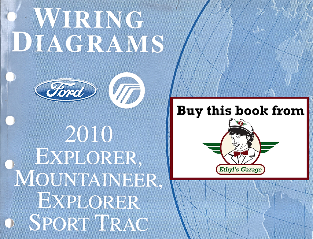 2010 Ford Explorer, Sport Trac, Mercury Mountaineer Factory Electrical Wiring Diagrams Manual