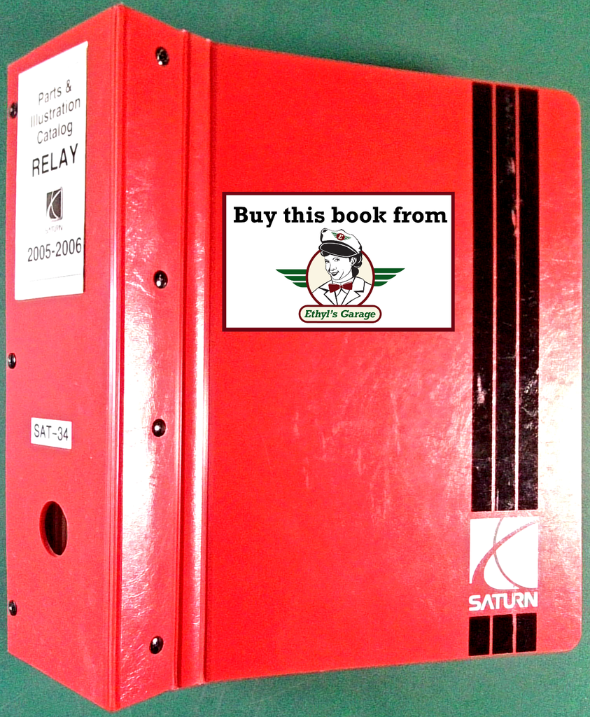 2005-2006 Saturn Relay Factory Parts & Illustration Catalog