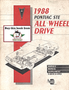 1988 Pontiac 6000 STE All Wheel Drive Factory Service Manual Supplement