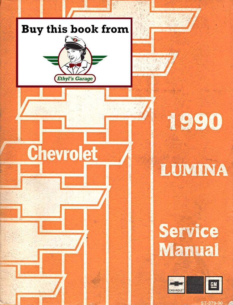 1990 Chevrolet Lumina Factory Shop Repair Service Manual