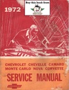 1972 Chevrolet Passenger Car Chassis Repair Maintenance Shop Service Manual