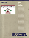 1989 Hyundai Excel Factory Shop Repair Service Manual