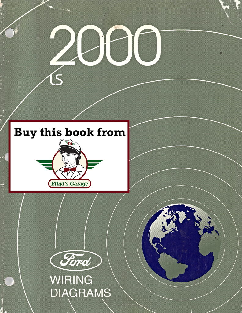 2000 Ford Lincoln LS Factory Electrical Wiring Diagrams Manual