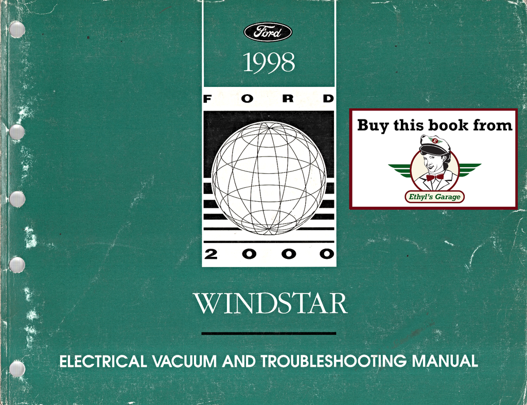1998 Ford Windstar Factory Electrical Vacuum & Troubleshooting Wiring Diagrams Manual