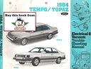 1984 Ford Tempo, Mercury Topaz Factory Electrical & Vacuum Troubleshooting Wiring Diagrams Manual EVTM