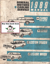 1989 Chevrolet Caprice Sedan/Wagon, Pontiac Safari, Oldsmobile Custom Cruiser, & Buick LeSabre Wagon Factory Shop Repair Service Manual