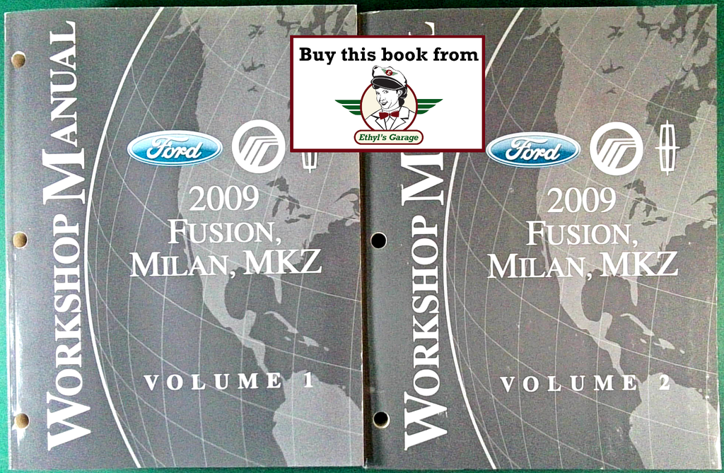 2009 Ford Fusion, Mercury Milan, Lincoln MKZ Factory Workshop Service Manual Set