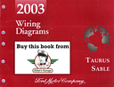 2003 Ford Taurus, Mercury Sable Factory Electrical Wiring Diagrams Manual