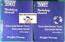 2002 Ford Explorer Sport Trac, Explorer Sport Factory Workshop Service Manual Set