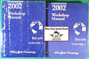 2002 Ford Escape Factory Workshop Service Manual Set