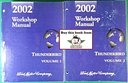 2002 Ford Thunderbird (T-Bird) Factory Workshop Service Manual Set