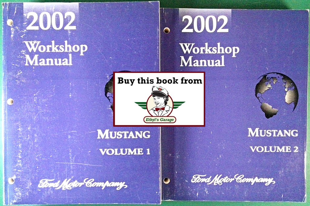 2002 Ford Mustang Factory Workshop Service Manual Set