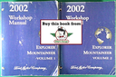 2002 Ford Explorer, Mercury Mountaineer Factory Workshop Service Manual Set