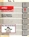 1990 Pontiac Sunbird Factory Shop Repair Service Manual