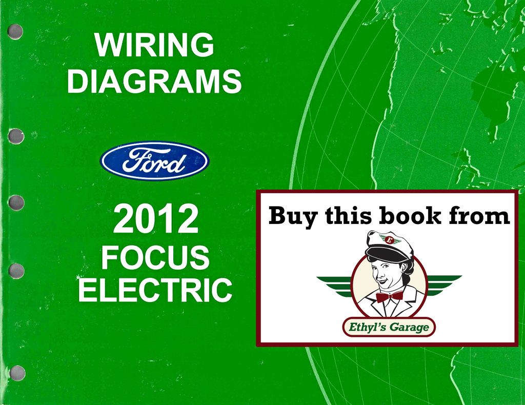2012 Ford Focus Electric Factory Electrical Wiring Diagrams Manual