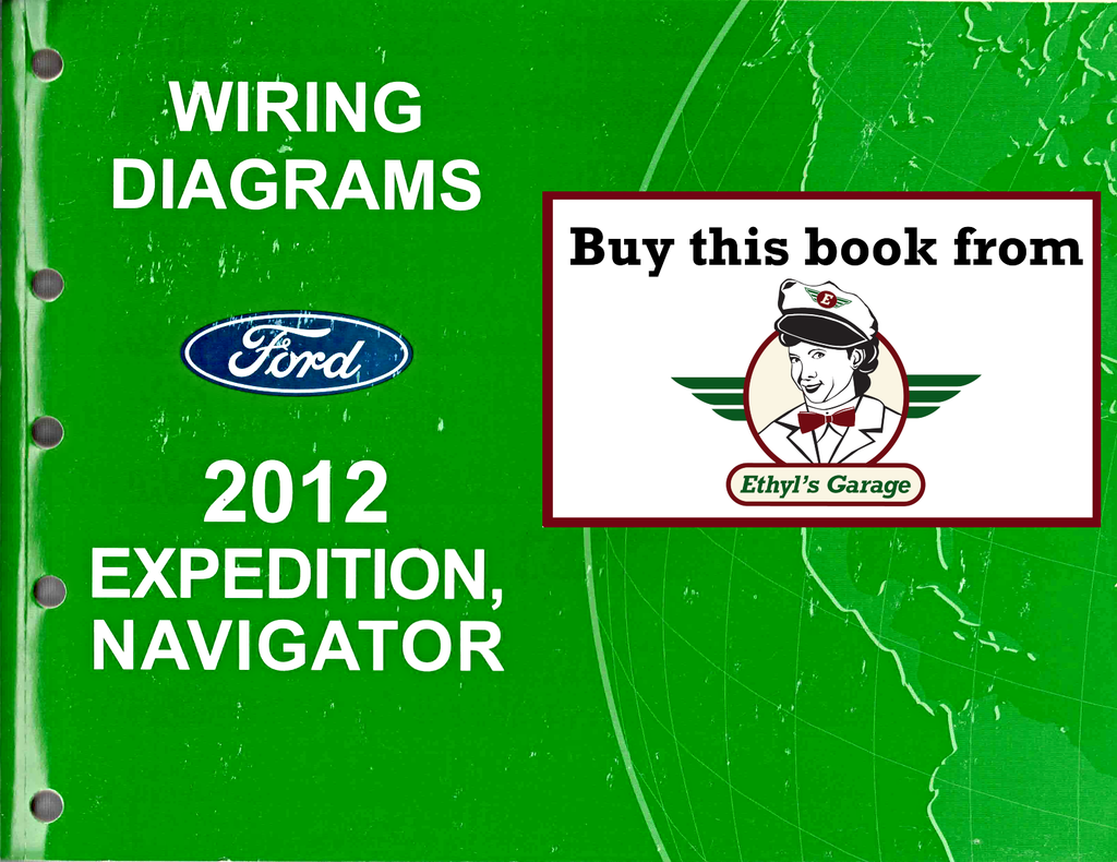2012 Ford Expedition, Lincoln Navigator Factory Electrical Wiring Diagrams Manual