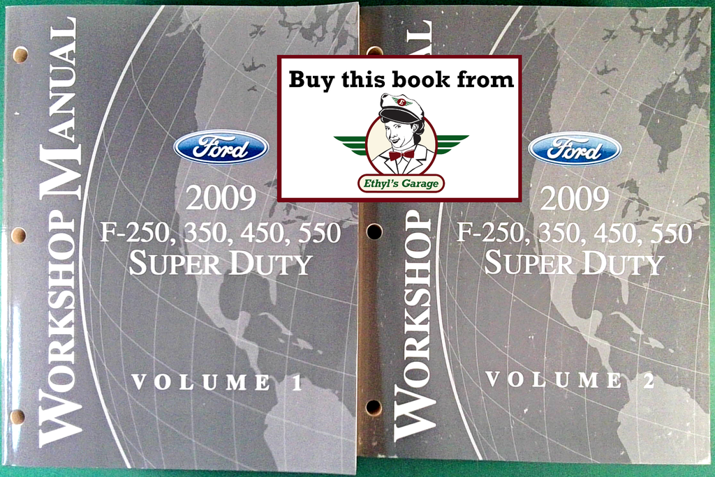 2009 Ford F-250, F-350, F-450, F-550 Super Duty Factory Workshop Service Manual Set