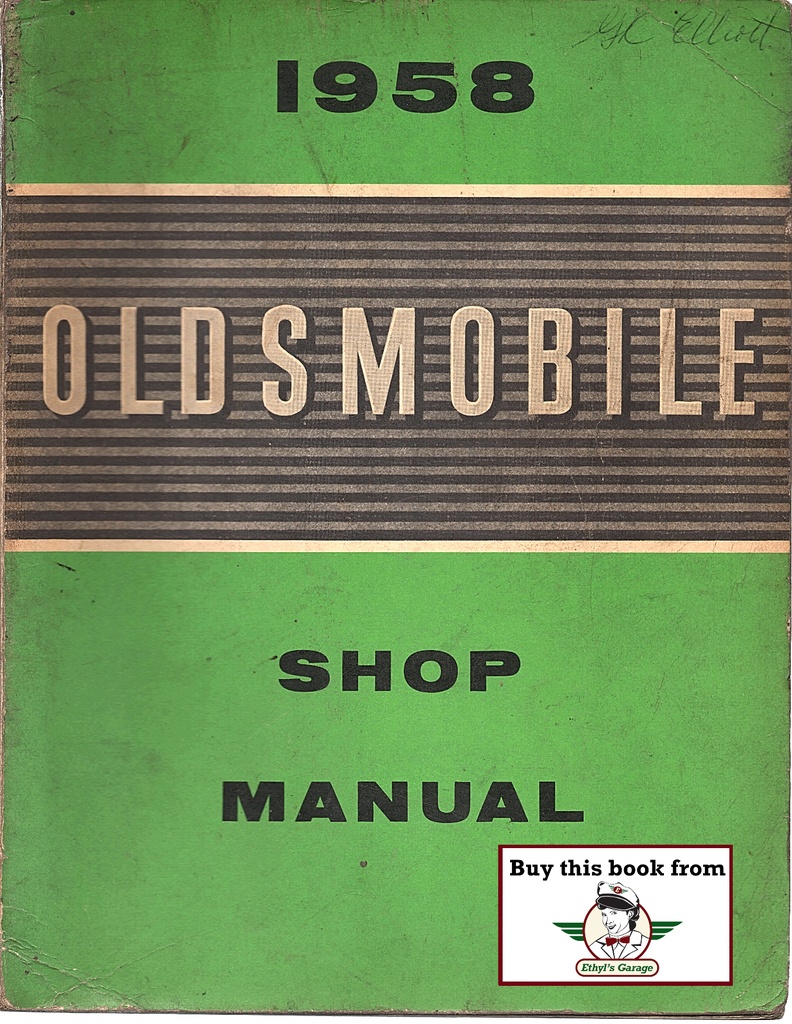 1958 Oldsmobile Full Line Factory OEM Shop Service Repair Manual