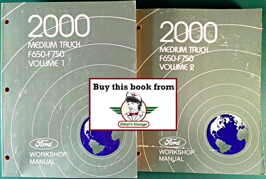 2000 Ford F-650 (F650), F-750 (F750) Medium Truck Factory Workshop Service Manual Set