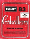 1983 GMC Caballero Chevrolet El Camino Repair Maintenance Shop Service Manual