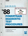 1988 Chrysler/Dodge/Plymouth 2.2L/2.5L E.F.I. Powertrain Diagnostic Procedures Factory Service Manual