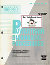 1989 1990 Dodge Monaco, Eagle Premier 3.0L Powertrain Diagnostic Procedures Factory Service Manual