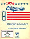 1976 Oldsmobile Starfire 4 Cylinder Factory Shop Service Manual Supplement