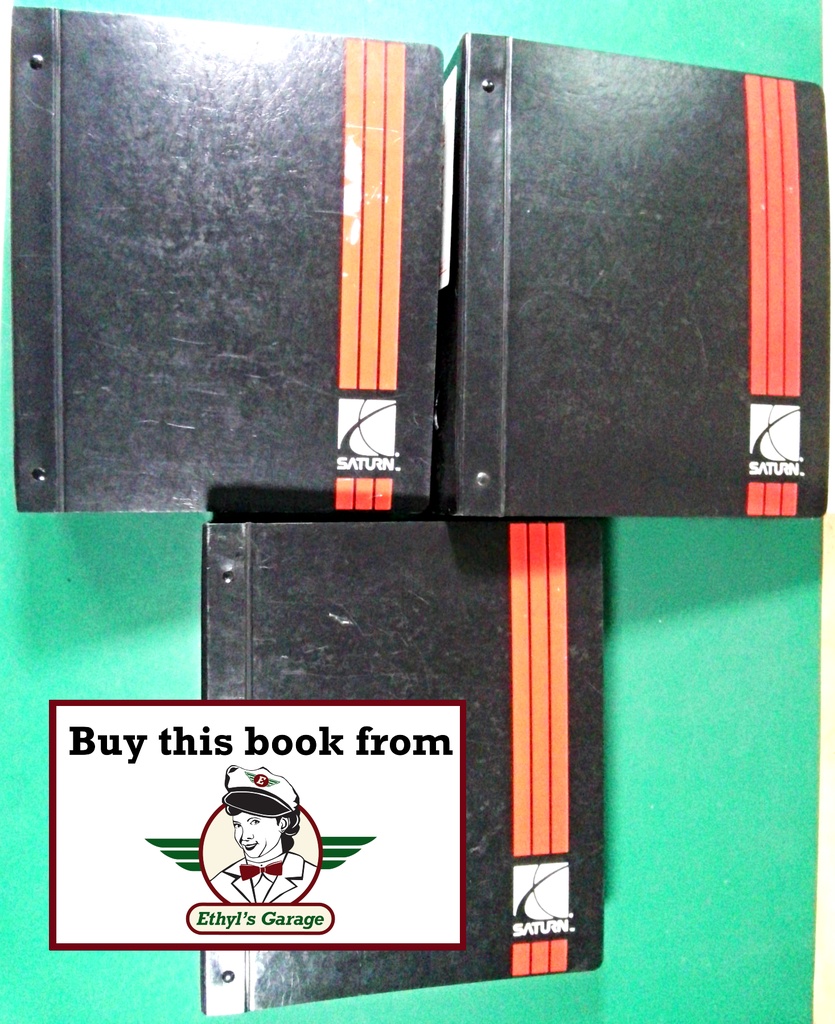 1991 1992 1993 1994 Saturn Factory Shop Service Repair Manual Full 3 Volume Set