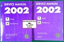 2002 Pontiac Aztek & Buick Rendezvous Factory Shop Repair Service Manual 2 Vol. Set