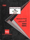 1993 GMC Truck Sonoma and Jimmy S/T Models Light Truck Service Repair Shop Manual