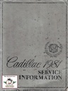 1981 Cadillac OEM Factory Repair Shop Manual DeVille, Eldorado, Fleetwood, Seville